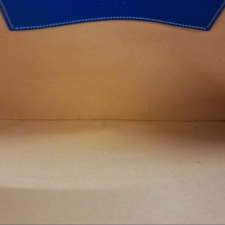 Pre Owned Goyard Blue PVC Senna MM Bag
