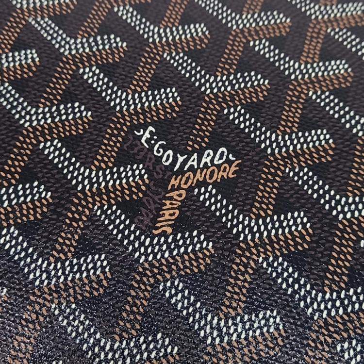 Pre Owned Goyard Black PVC Senna MM bag