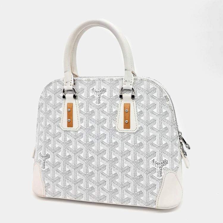 Pre Owned Goyard White PVC Vendome Mini Bag