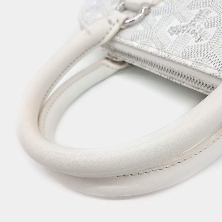 Pre Owned Goyard White PVC Vendome Mini Bag