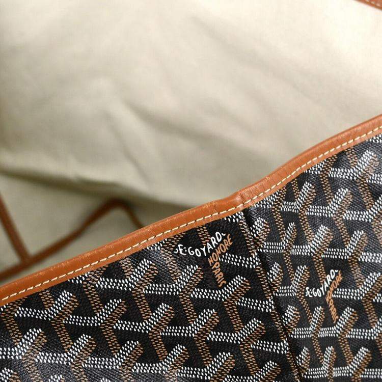 Pre Owned Goyard Brown Canvas Goyardine St. Louis GM Tote Bag