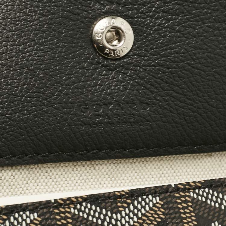 Pre Owned Goyard Black Goyardine Coated Canvas Saint Louis PM Tote