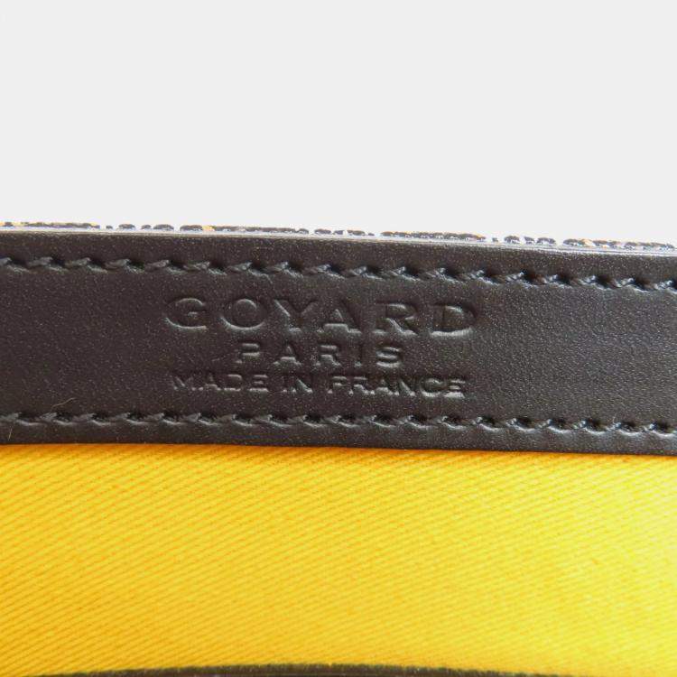 Pre Owned Goyard Black Coated Canvas Comores PM Tote Bag