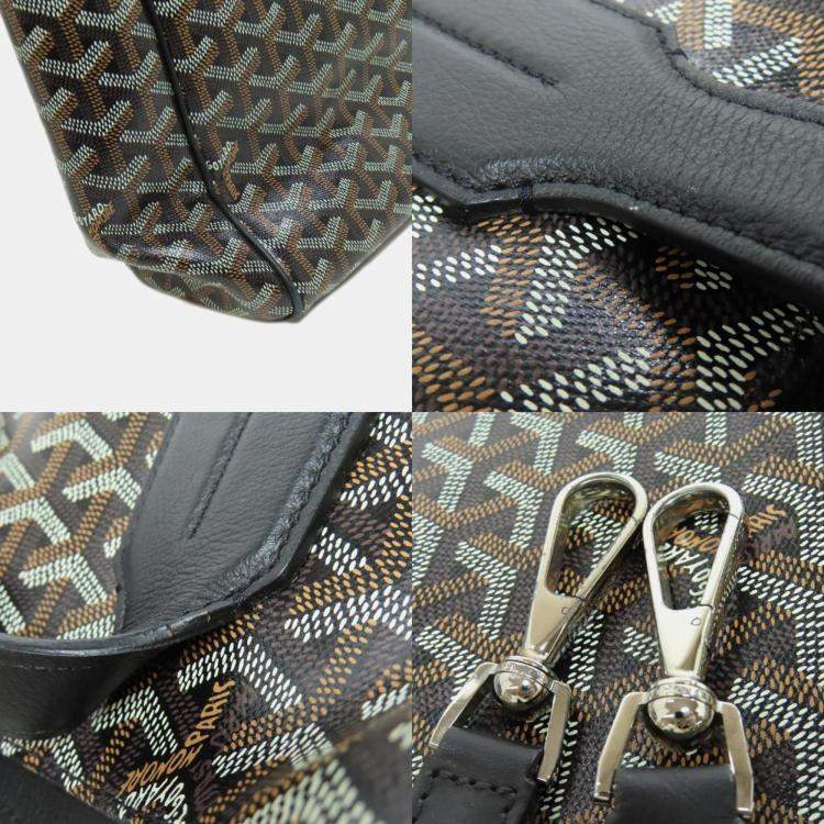 Pre Owned Goyard Brown Coated Canvas Voltaire Tote Bag