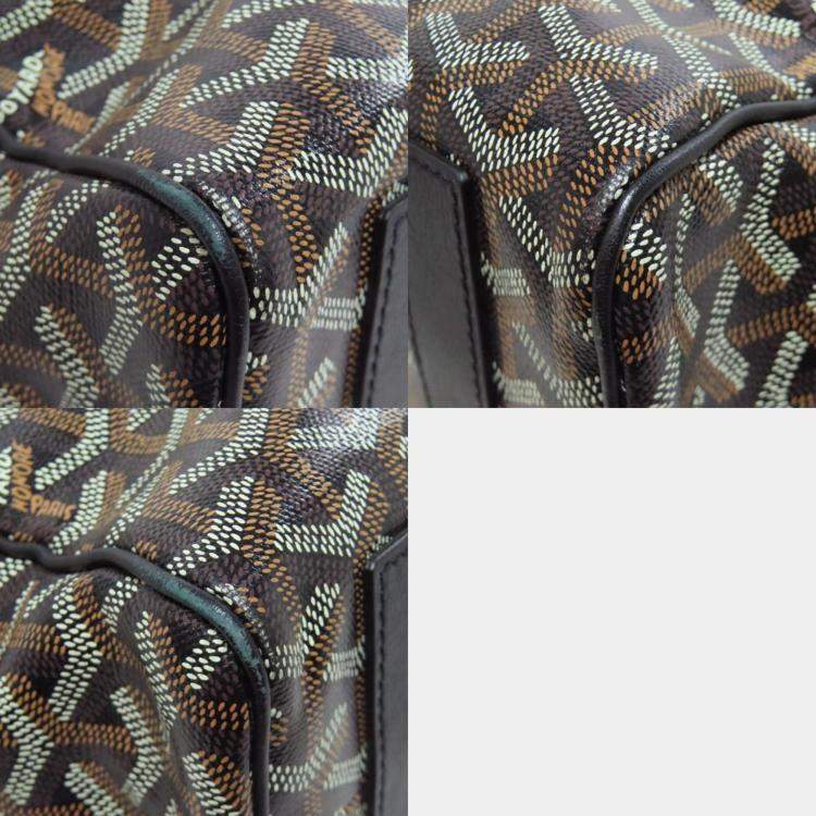 Pre Owned Goyard Brown Coated Canvas Voltaire Tote Bag