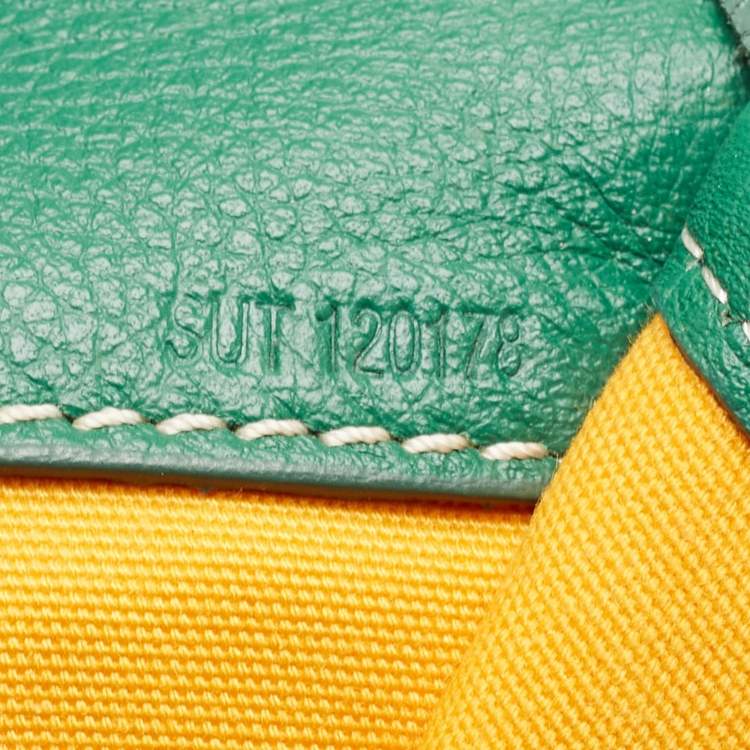 Pre Owned Goyard Green Goyardine Coated Canvas Saint Leger Backpack