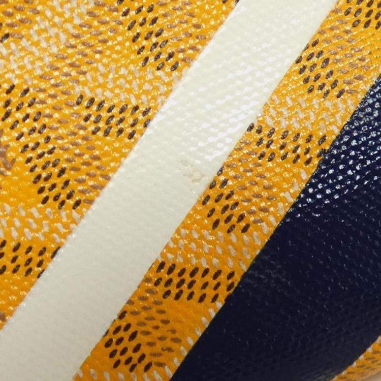 Pre Owned Goyard Yellow Canvas Saint Louis GM Tote Bag