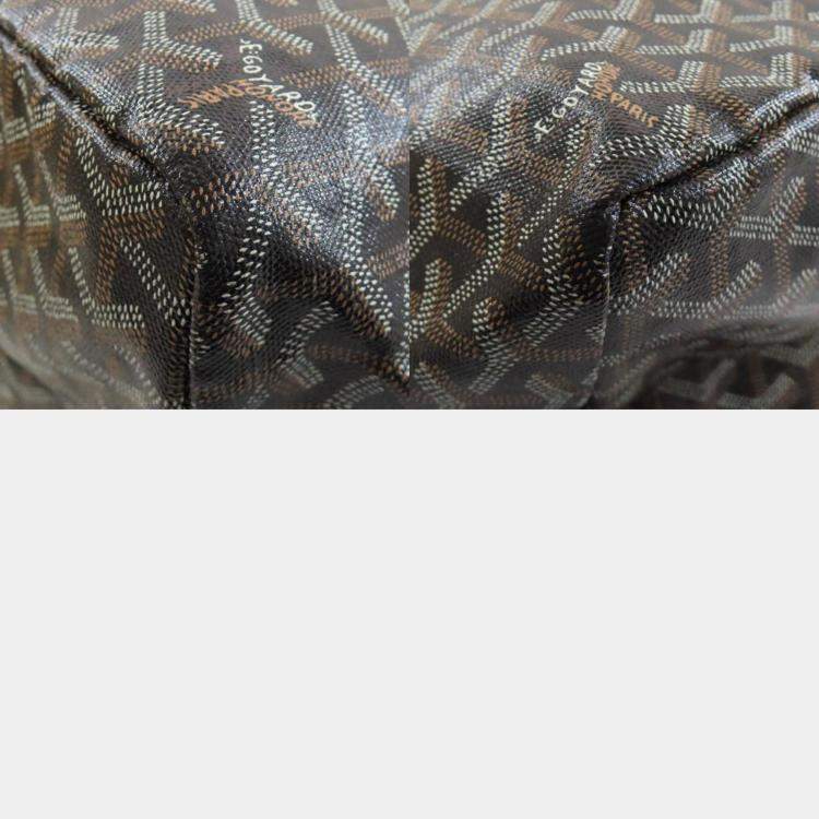 Pre Owned Goyard Black Coated Canvas Saint Louis GM Tote Bag
