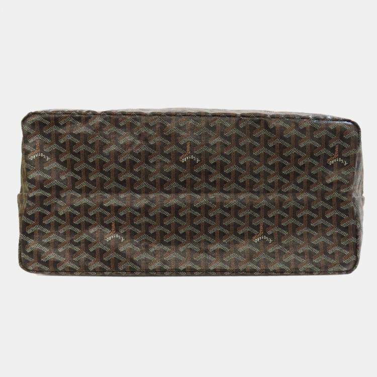 Pre Owned Goyard Black Coated Canvas Saint Louis GM Tote Bag