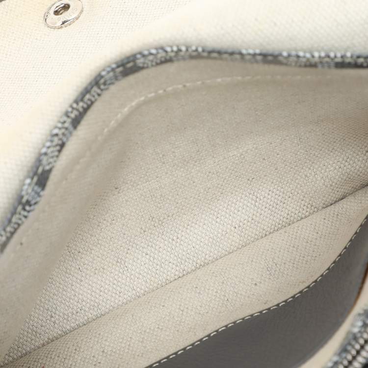 Pre Owned Goyard Grey Coated Canvas Plumet Pouch