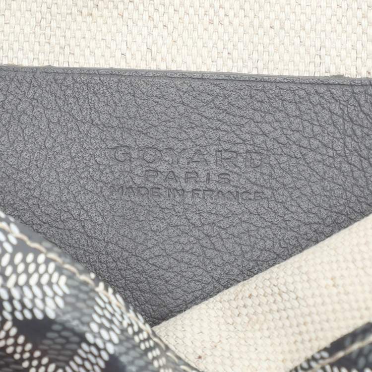 Pre Owned Goyard Grey Coated Canvas Plumet Pouch