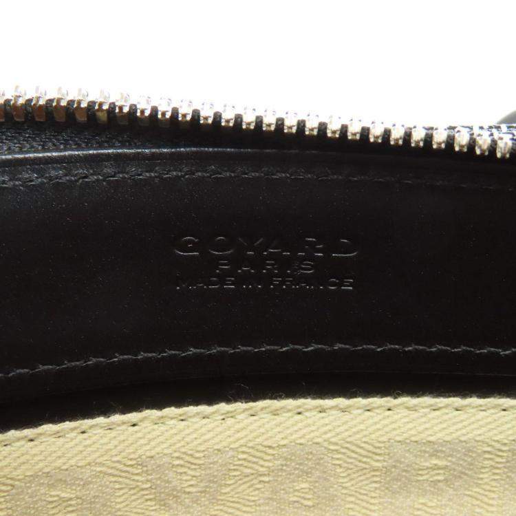 Pre Owned Goyard Black Coated Canvas Marie Galante PM Tote Bag
