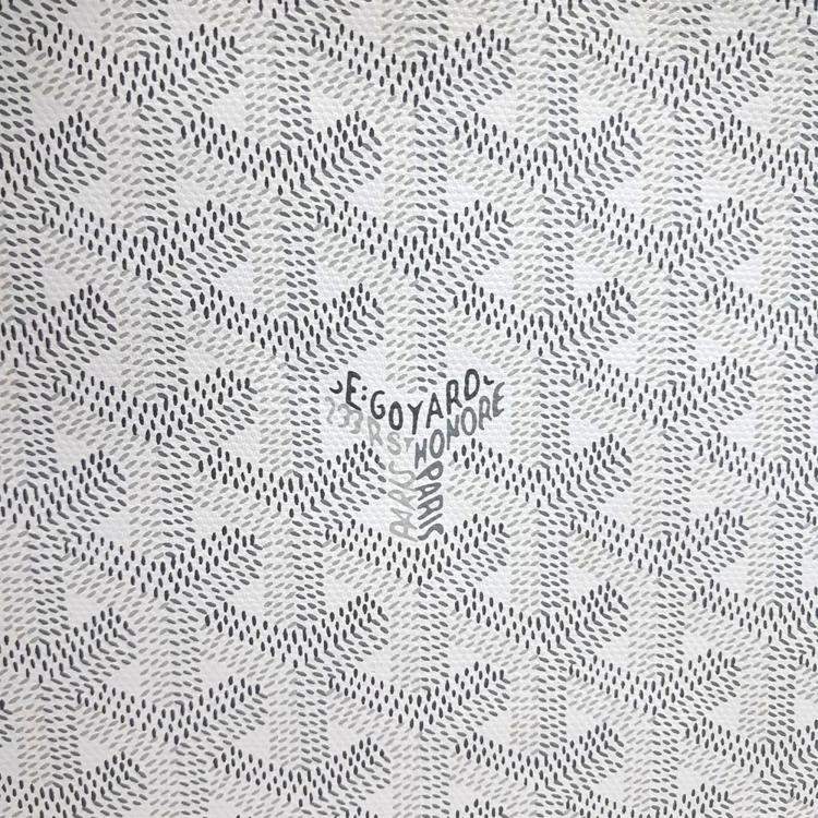 Pre Owned Goyard White PVC Senna MM bag