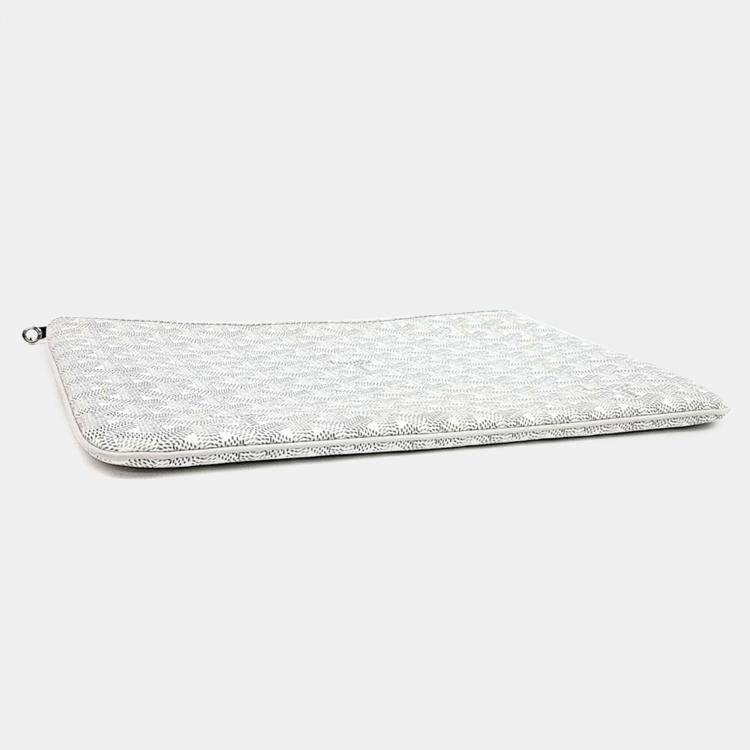 Pre Owned Goyard White PVC Senna MM bag