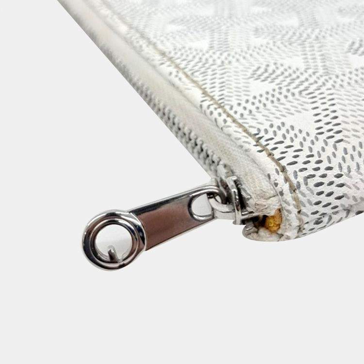 Pre Owned Goyard White PVC Senna MM bag