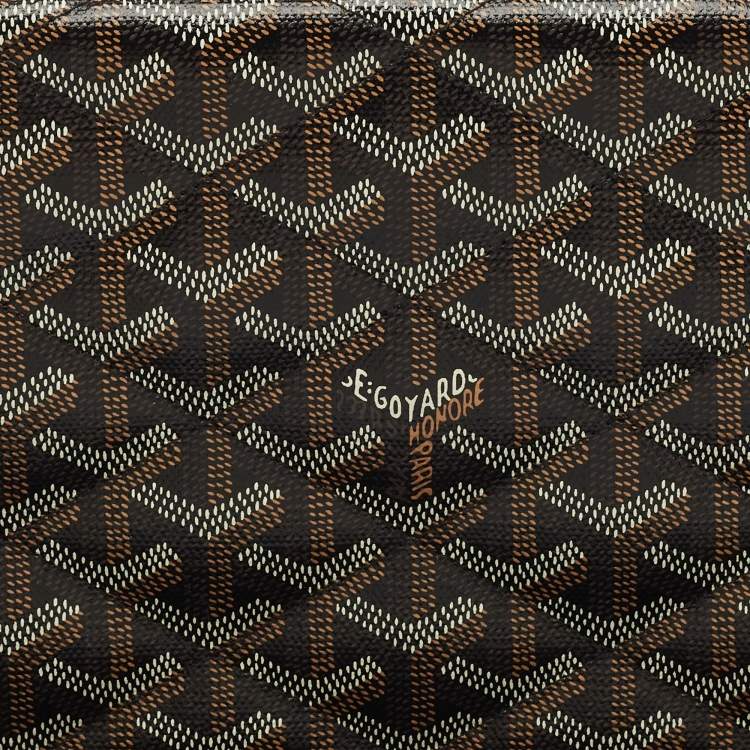 Pre Owned Goyard Black Goyardine Coated Canvas Alexandre III Shoulder Bag