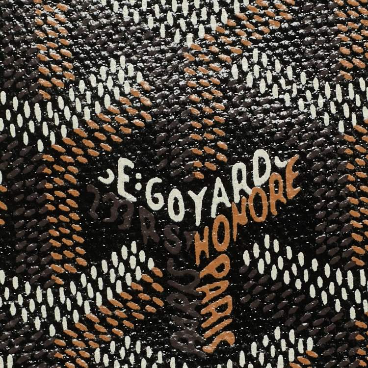 Pre Owned Goyard Black Goyardine Coated Canvas and Leather Flot Bucket Bag