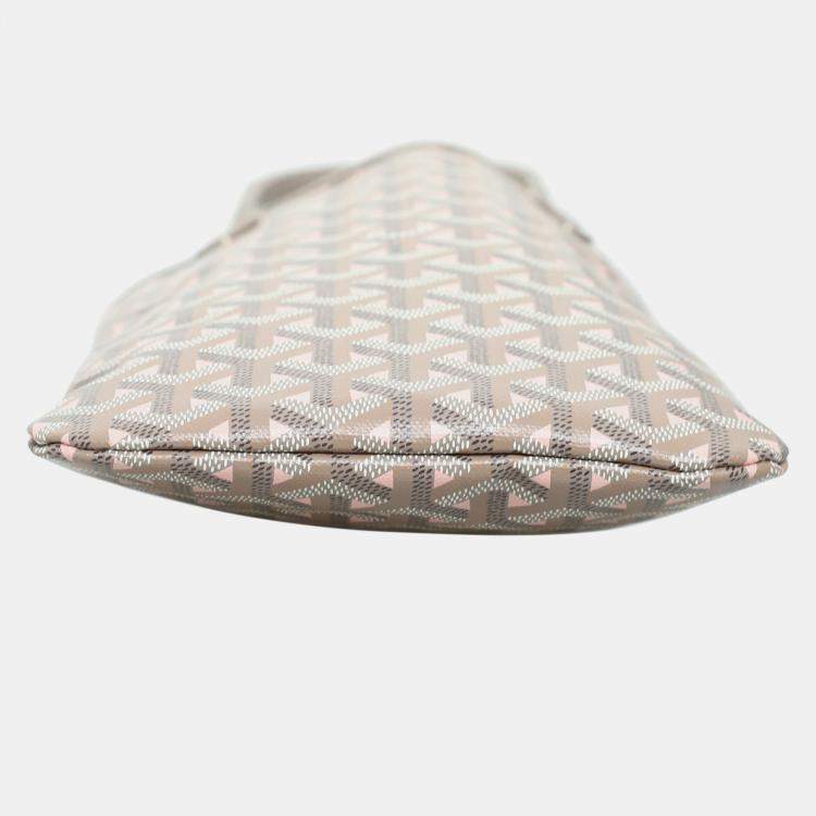 Pre Owned Goyard Poitiers Claire-Voie Grey Pink Bag