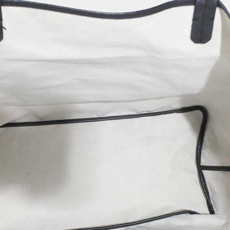 Pre Owned Goyard Black Goyardine Canvas French Bulldog Saint Louis GM