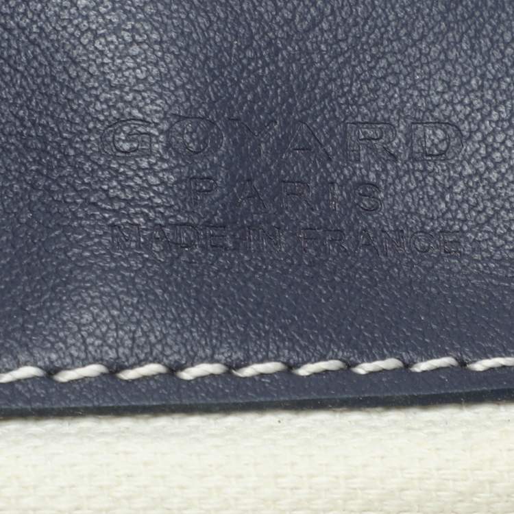 Pre Owned Goyard Blue Goyardine Canvas Saint Louis GM Bag