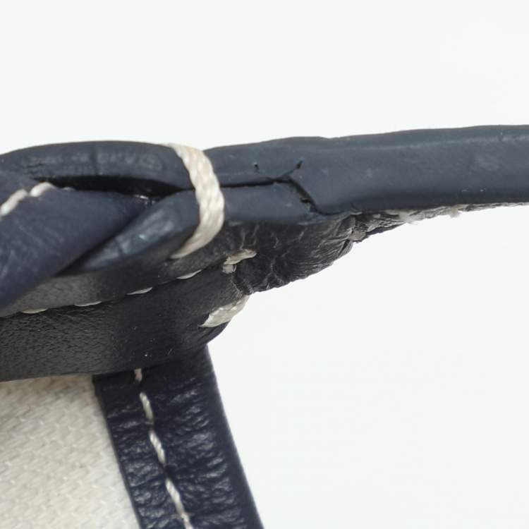 Pre Owned Goyard Blue Goyardine Canvas Saint Louis GM Bag