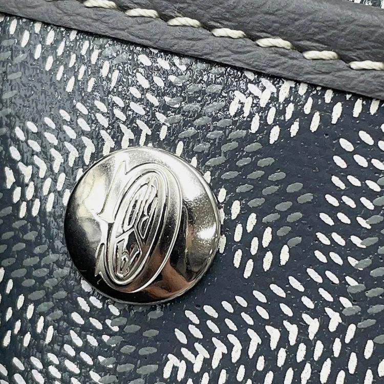 Pre Owned Goyard Saint Louis PM Gray PVC Leather Tote Bag
