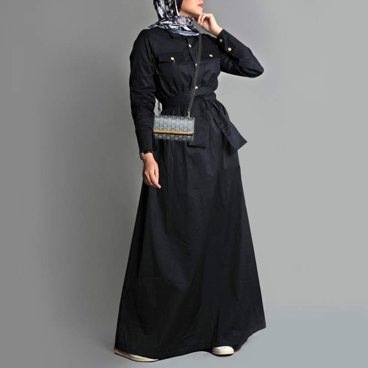 Pre Owned Goyard Grey Goyardine Coated Canvas and Leather Mini Monte Carlo Case