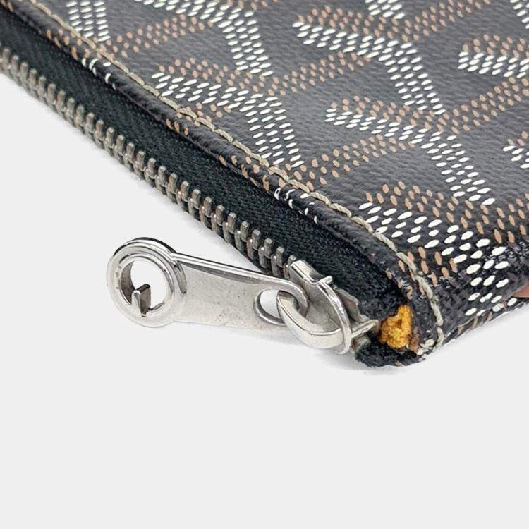 Pre Owned Goyard Brown Coated Canvas Sena MM Bag