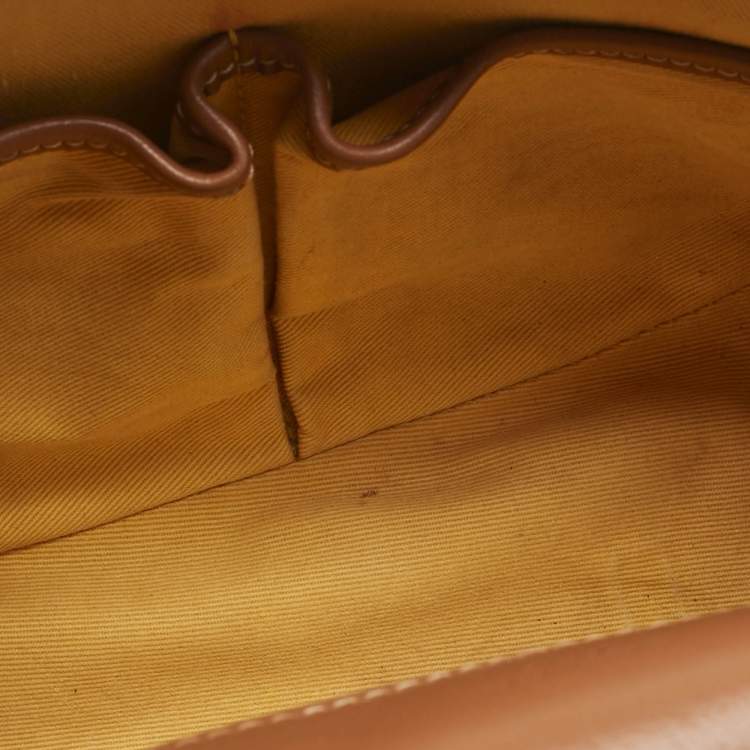 Pre Owned Goyard Brown Goyardine Coated Canvas Belvedere ll PM Bag
