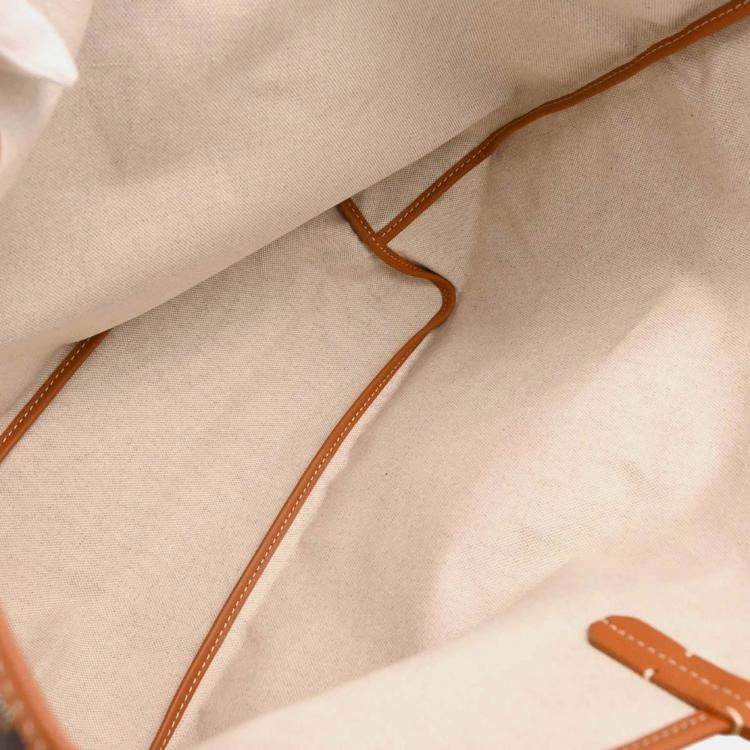Pre Owned Goyard Saint Louis PM Black Goyardine Canvas Tote Bag