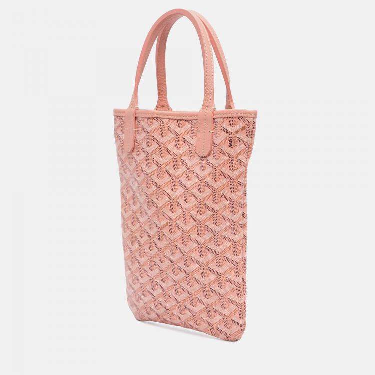 مملوكة مسبقًا Goyard Poitiers Claire Voie Pink Goyardine Shoulder Bag