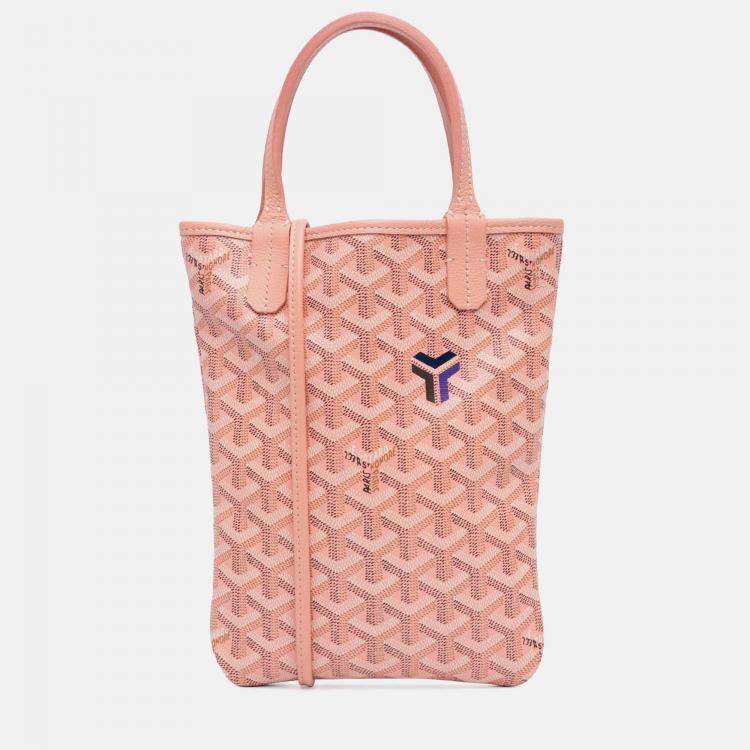 مملوكة مسبقًا Goyard Poitiers Claire Voie Pink Goyardine Shoulder Bag