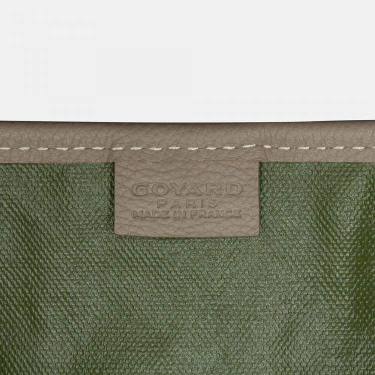 Pre Owned Goyard Poitiers Claire Voie Grey Goyardine Shoulder Bag