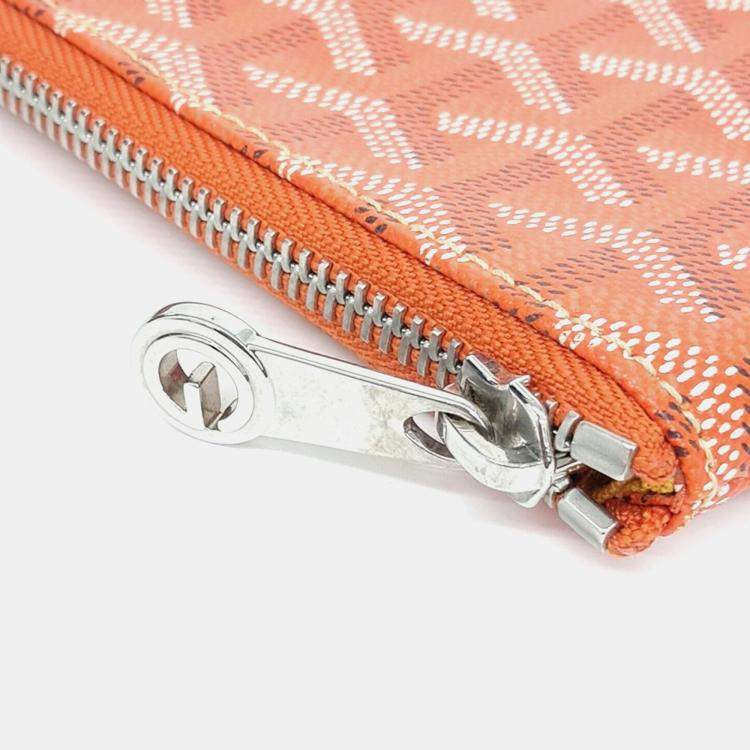 Pre Owned Goyard Orange Coated Canvas Senna GM Bag