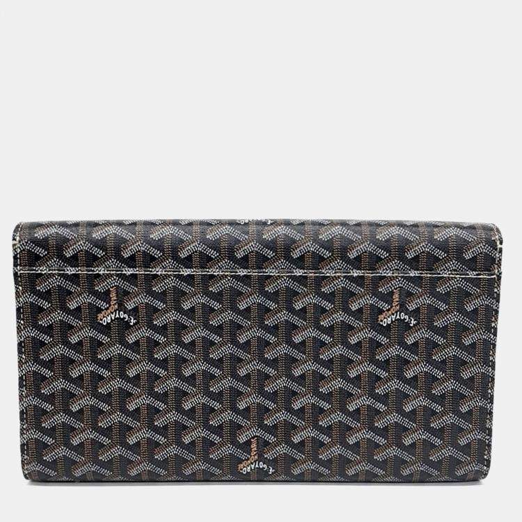 Pre Owned Goyard Black Monte Carlo Clutch
