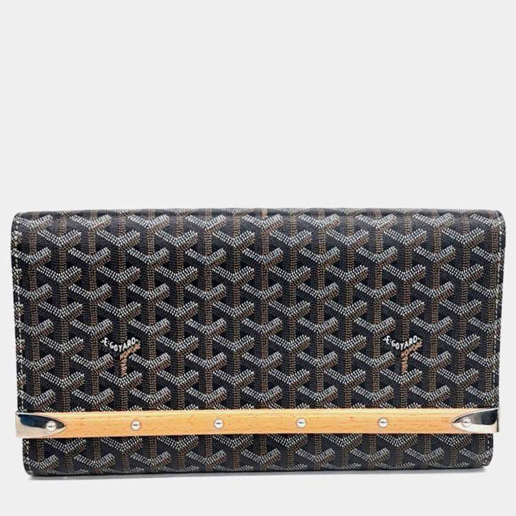 Pre Owned Goyard Black Monte Carlo Clutch