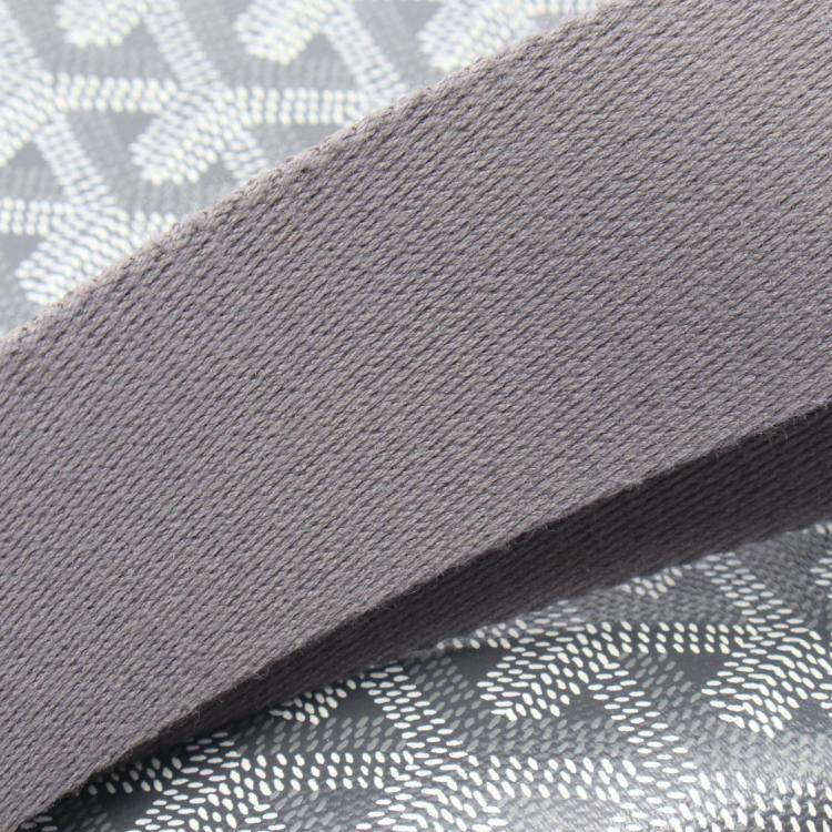 Pre Owned Goyard Capetien MM Grey White Coated Canvas and Leather Shoulder Bag
