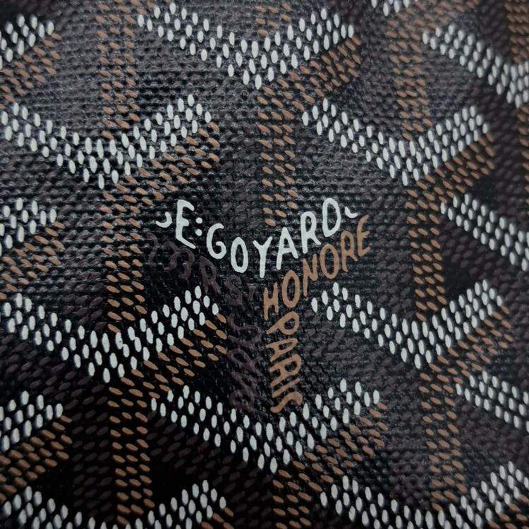 Pre Owned Goyard Mini Anjou Black Canvas Bag
