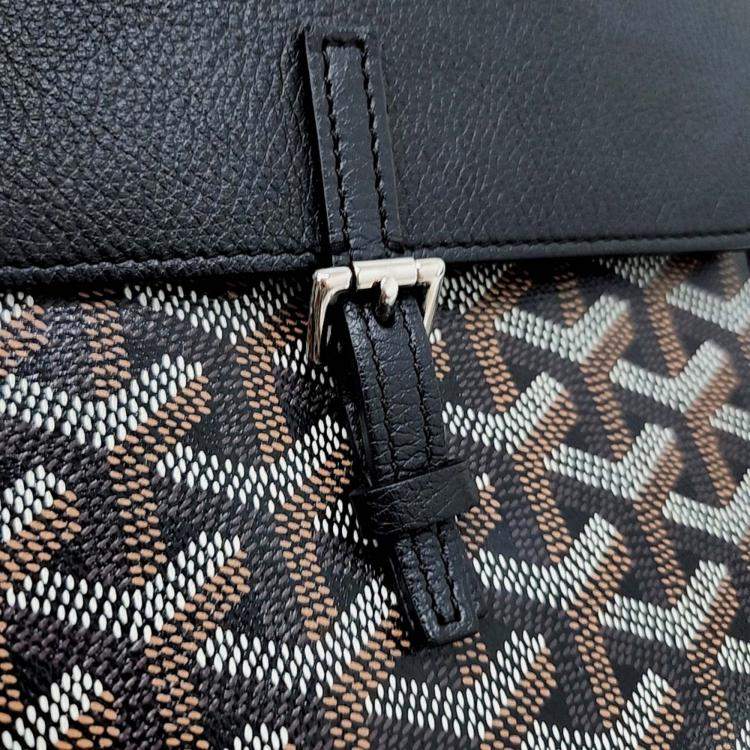 Pre Owned Goyard Black PVC Goyard Alpine Backpack Mini