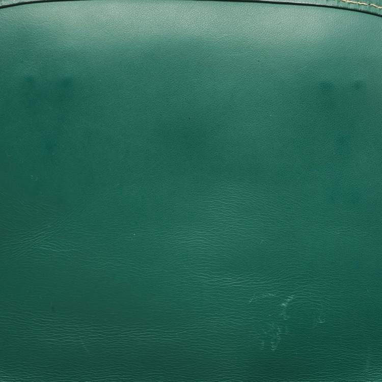 Pre Owned Goyard Green Goyardine Coated Canvas and Leather Belvedere PM Bag