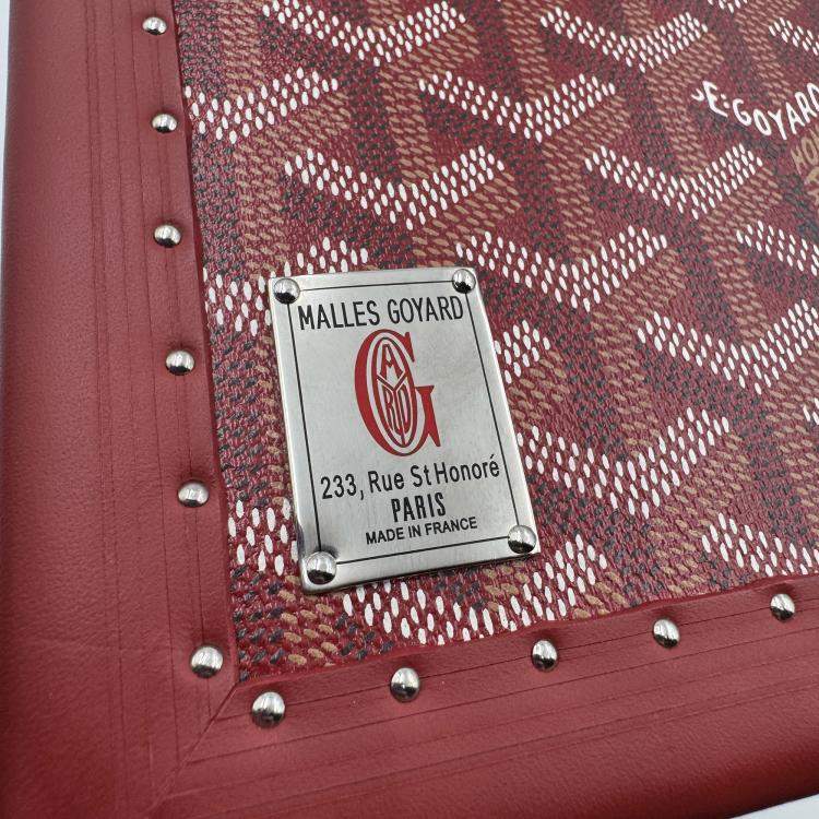 Pre Owned GOYARD PAPILON red jewllery truck with mirror