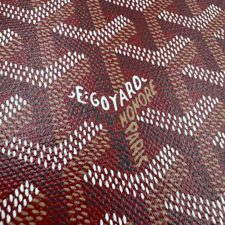 Pre Owned GOYARD PAPILON red jewllery truck with mirror