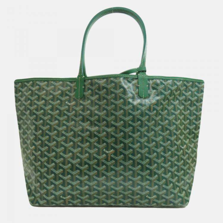 Pre Owned Goyard Saint Louis Pm Tote Bag In Coated Canvas