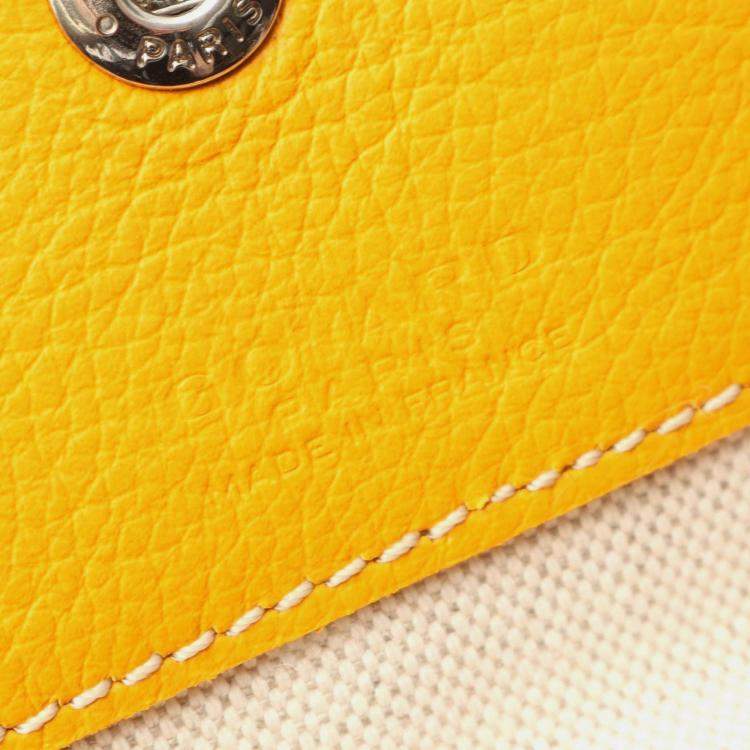 Pre Owned Goyard Saint Louis Pm Tote Bag Coated Canvas Orange Multicolor