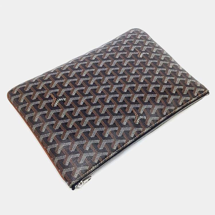 Pre Owned Goyard Black/Multicolor Coated Canvas Macage Senna MM
