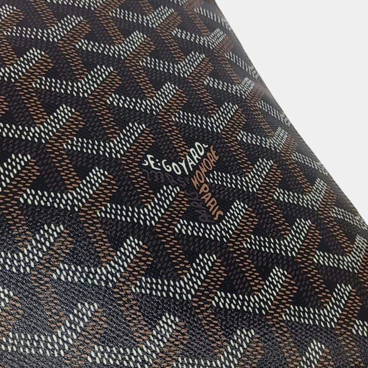 Pre Owned Goyard Black/Multicolor Coated Canvas Macage Senna MM