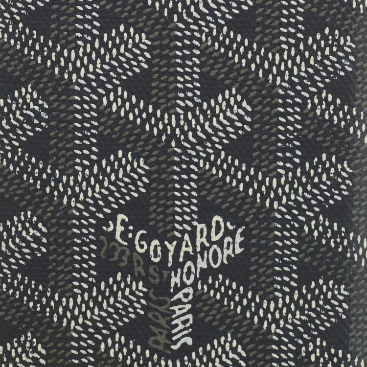 Pre Owned Goyard Grey Goyardine Coated Canvas Saint Pierre Card Holder