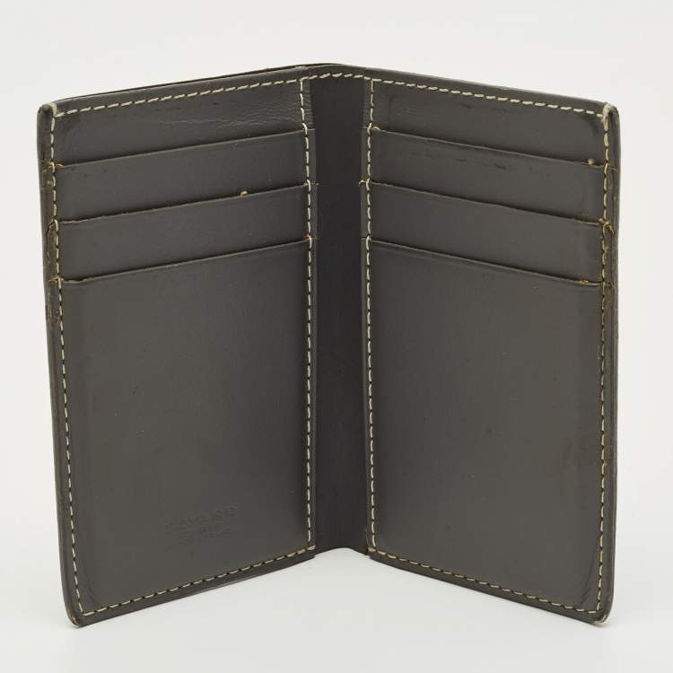 Pre Owned Goyard Grey Goyardine Coated Canvas Saint Pierre Card Holder