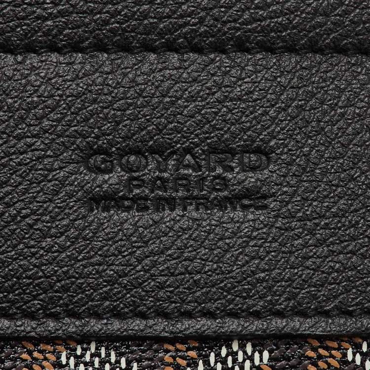 Pre Owned Goyard Black Goyardine Coated Canvas and Leather Mini Alpin Backpack