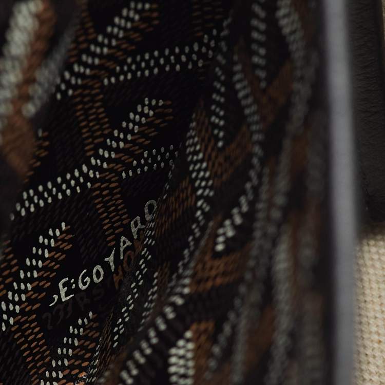 Pre Owned Goyard Black Goyardine Coated Canvas and Leather Mini Alpin Backpack